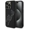 Karl Lagerfeld KLHCP15X3DRKSDLK iPhone   15 Pro Max 6.7" czarny/black hardcase 3D Rubber Signature