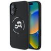 Karl Lagerfeld KLHMP16SSKCHTCK iPhone 16 6.1" czarny/black hardcase Silicone Karl&Choupette Heads MagSafe