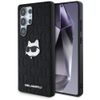 Etui Karl Lagerfeld Leather Monogram Pin Logo Choupette Head do Samsung Galaxy S25 Ultra czarny