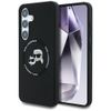 Etui Karl Lagerfeld Silicone Double      Heads And Circle MagSafe do Samsung Galaxy S25 czarny