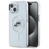 Karl Lagerfeld KLHMP14SHLSKCH iPhone 14  6.1" biały/white hardcase IML Metal Karl&Choupette Head MagSafe