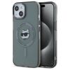 Karl Lagerfeld KLHMP15SHLSCHK iPhone 15  6.1" czarny/black hardcase IML Metal Choupette Head MagSafe