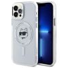 Karl Lagerfeld KLHMP12MHLSCHH iPhone 12  / 12 Pro 6.1" biały/white hardcase IML Metal Choupette Head MagSafe