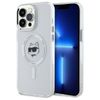 Karl Lagerfeld KLHMP13XHLSCHH iPhone 13  Pro Max 6.7" biały/white hardcase IML Metal Choupette Head MagSafe