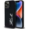 Etui Karl Lagerfeld Silicone Metal       Script Logo do iPhone 14 Pro Max czarny