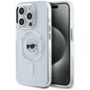 Etui Karl Lagerfeld IML Metal Karl Head  MagSafe do iPhone 15 Pro Max biały