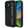 Etui Karl Lagerfeld HC 3D Rubber Elongated Glitter do iPhone 16 czarny