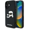 Etui Karl Lagerfeld HC 3D Rubber Double  Heads do iPhone 16 czarny
