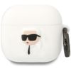 Etui Karl Lagerfeld 3D Silicone NFT do   AirPods 4 biały