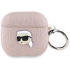 Etui Karl Lagerfeld Monogram Karl Head do AirPods 4 różowy