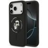 Etui Karl Lagerfeld Silicone             Karl&Choupette Ring MagSafe do iPhone 17 Pro czarny