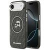 Etui Karl Lagerfeld IML Glitter Karl &   Choupette Heads Logo MagSafe do iPhone Air czarny