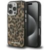 Etui Karl Lagerfeld IML Leopard Pattern  MagSafe do iPhone 16 Pro Max brązowy