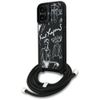 Etui Karl Lagerfeld Crossbody Grained    Pattern & Logo do iPhone 16 czarny