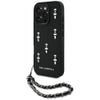 Etui Karl Lagerfeld Saffiano Crystals    w/Chain do iPhone 16 Pro Max czarny