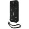 Etui Karl Lagerfeld Saffiano Crystals    w/Chain do iPhone 16 Pro czarny