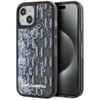 Etui Karl Lagerfeld Liquide Glitter      Monogram Gradient do iPhone 15 czarny