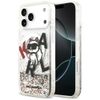 Etui Karl Lagerfeld Liquid Glitter       Choupette Logo MagSafe do iPhone 17 Pro Max przezroczysty