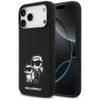 Etui Karl Lagerfeld Silicone K&C Sketch  & Logo MagSafe do iPhone 17 Pro Max czarny
