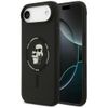 Etui Karl Lagerfeld Silicone             Karl&Choupette Ring MagSafe do iPhone Air czarny
