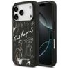 Etui Karl Lagerfeld Grained Pattern &    Logo MagSafe do iPhone 17 Pro czarny