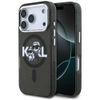 Etui Karl Lagerfeld IML Glitter Karl &   Choupette Sketch Logo MagSafe do iPhone 17 Pro czarny