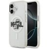 Etui Karl Lagerfeld IML Glitter Karl &   Choupette Sketch Logo MagSafe do iPhone 17 przezroczysty