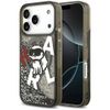 Etui Karl Lagerfeld Liquid Glitter       Choupette Logo MagSafe do iPhone 17 Pro Max czarny