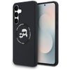 Etui Karl Lagerfeld Silicone Karl&Choupette Heads MagSafe do Samsung Galaxy S25 FE czarny