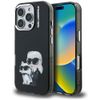 Etui Karl Lagerfeld IML Aquarelle Karl   & Choupette & Logo do iPhone 16 Pro Max czarny