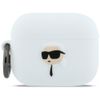 Etui Karl Lagerfeld Silicone Karl Head 3D do AirPods Pro 3 biały