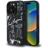 Etui Karl Lagerfeld Grained Pattern &    Logo MagSafe do iPhone 16 Pro Max czarny