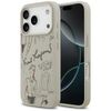 Etui Karl Lagerfeld Grained Pattern &    Logo MagSafe do iPhone 17 Pro szary