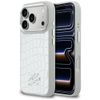 Etui Karl Lagerfeld Croco KL Script Logo MagSafe do iPhone 17 Pro Max srebrny