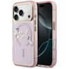 Etui Karl Lagerfeld IML Choupettes Karl  Script Logo MagSafe do iPhone 17 Pro różowy