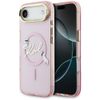 Etui Karl Lagerfeld IML Choupettes Karl  Script Logo MagSafe do iPhone Air różowy