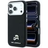 Etui Karl Lagerfeld Grained Heads Metal MagSafe do iPhone 18 Pro / 17 Pro czarny