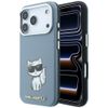 Etui Karl Lagerfeld Smooth Choupette Sketch MagSafe do iPhone 18 Pro / 17 Pro jasnoniebieski
