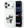 Etui Karl Lagerfeld IML Karl&Choupette Bodies Sketch Print MagSafe do iPhone 18 Pro / 17 Pro beżowy