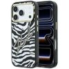 Etui Karl Lagerfeld IML Signature Zebra Glitter MagSafe do iPhone 18 Pro Max / 17 Pro Max złoty