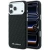 Etui Karl Lagerfeld Grained Allover Logo Metal Elongated MagSafe do iPhone 18 Pro Max / 17 Pro Max czarny