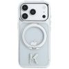 Etui Karl Lagerfeld IML Ring Stand 360 Kameo Metal MagSafe do iPhone 18 Pro Max / 17 Pro Max przezroczysty