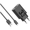 Ładowarka sieciowa Motorola TurboPower   33W USB-A z kablem USB-A do USB-C 1m czarny