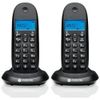 Telefon stacjonarny bezprzewodowy zestaw 2 szt. Motorola C1002CB+ czarny