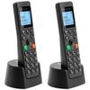 Telefon stacjonarny bezprzewodowy zestaw 2 szt. Motorola DOT202 czarny