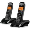 Telefon stacjonarny bezprzewodowy zestaw 2 szt. Motorola S1202 czarny