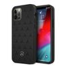 Mercedes MEHCP12LPSQBK iPhone 12 Pro Max6,7" czarny/black hardcase Leather Stars Pattern
