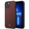 Mercedes MEHCP13MPSQRE iPhone 13 / 14/ 15 6.1" czerwony/red hardcase Leather Stars Pattern