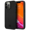 Mercedes MEHCP13LMBLBK iPhone 13 Pro /13 6,1" czarny/black hardcase Leather Meshed Metal Logo