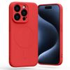 Mercury MagSafe Semi-Silicone iPhone 15Pro 6,1" czerwony /red